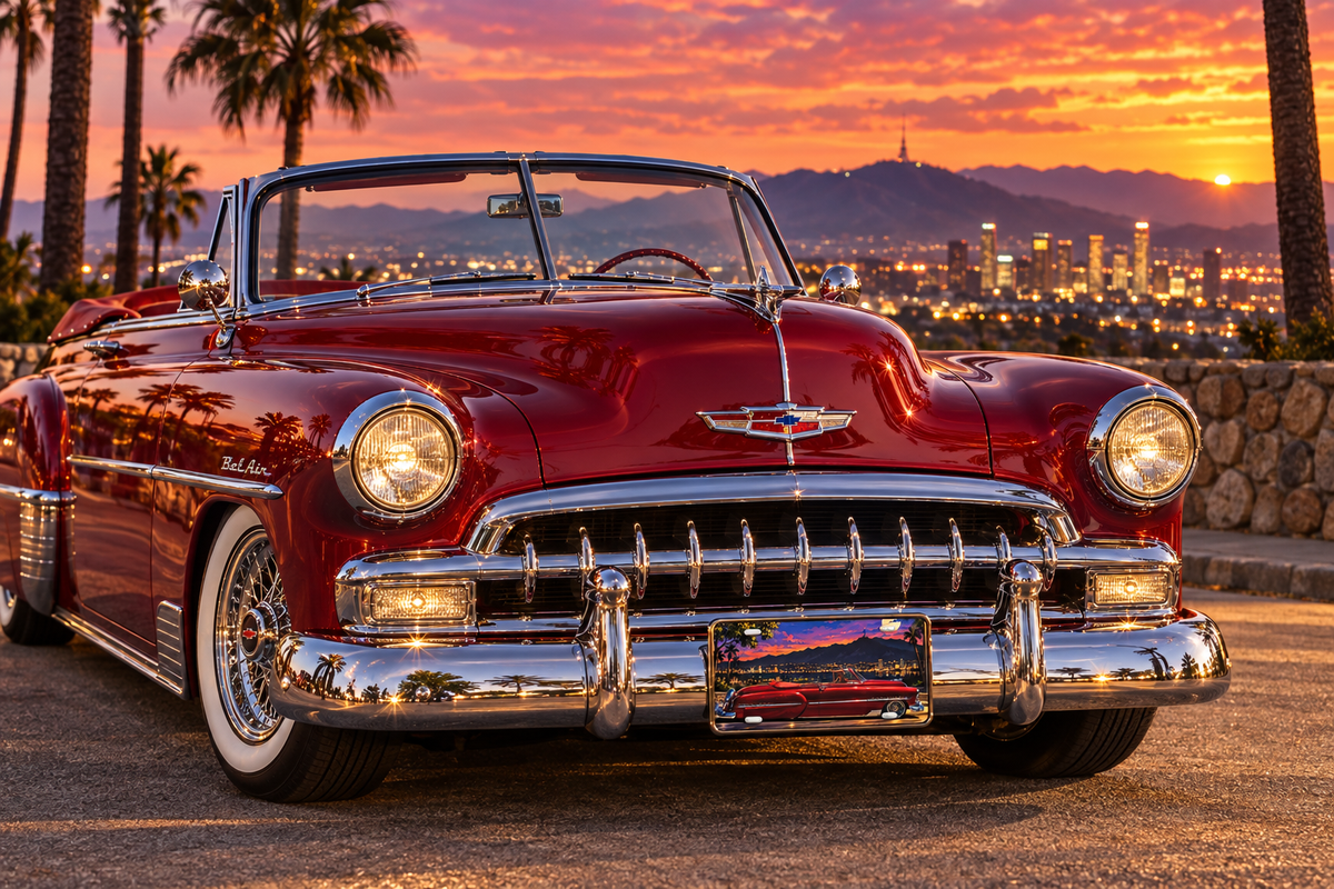 1952 Chevy license plate - MOB 247 Lifestyle