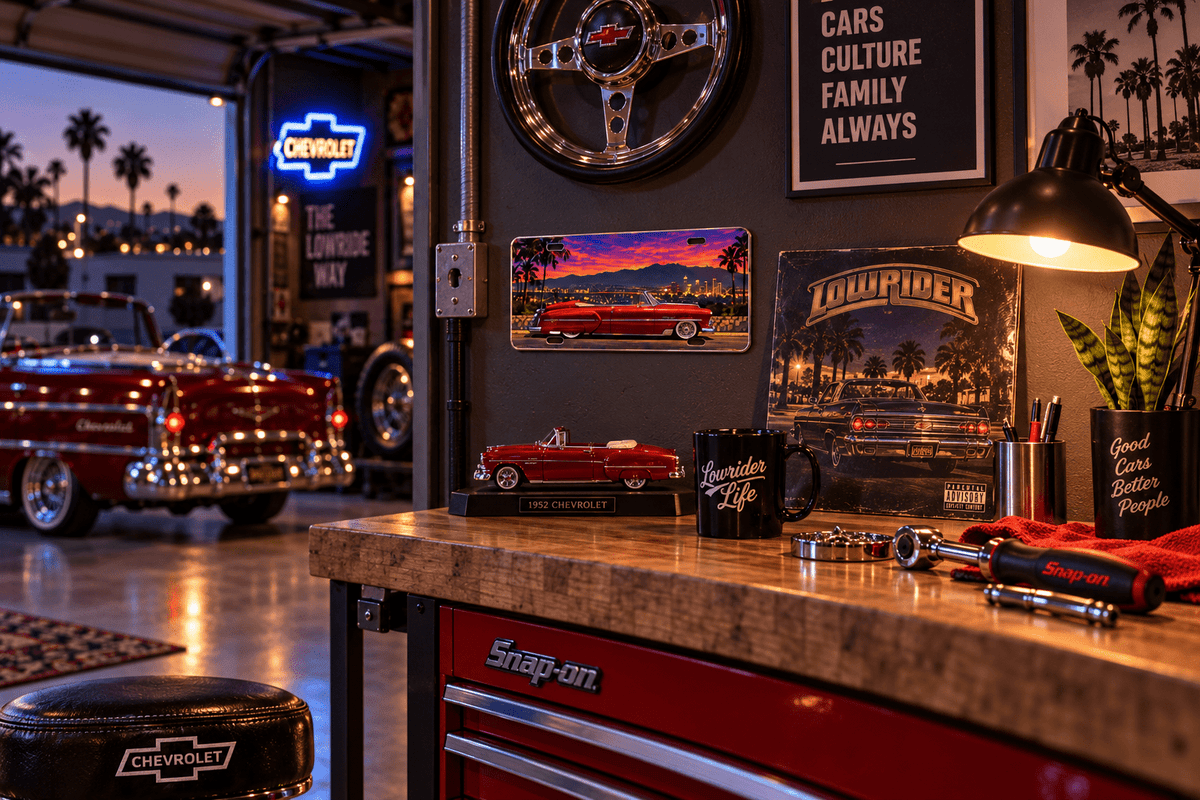 1952 Chevy license plate - MOB 247 Lifestyle