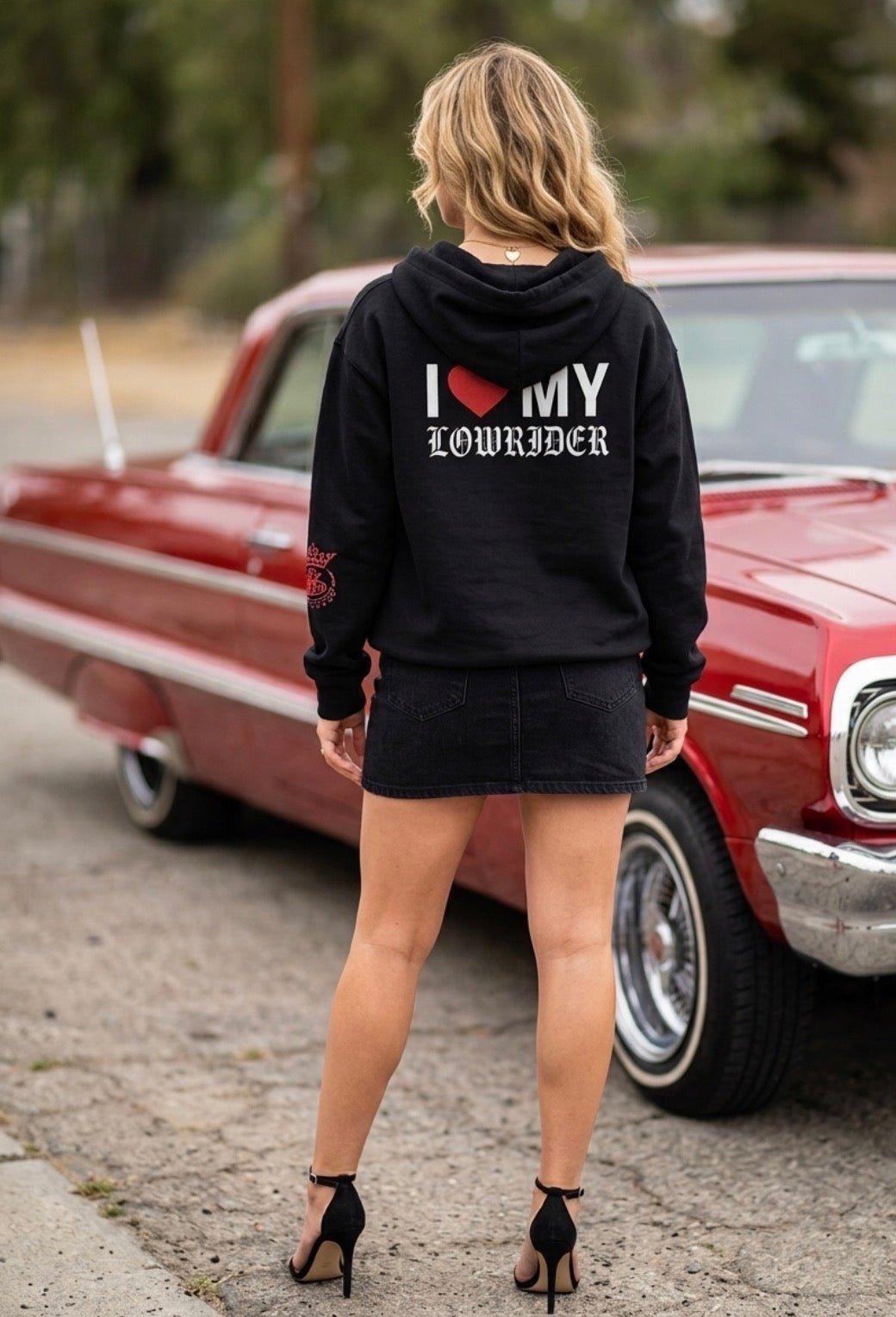 ’49 Fleetline — I Love My Lowrider Zip-Up Hoodie - MOB 247 Lifestyle