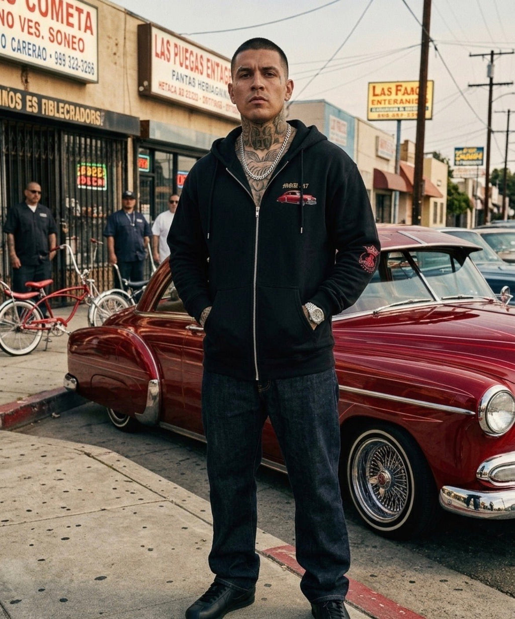 ’49 Fleetline — I Love My Lowrider Zip-Up Hoodie - MOB 247 Lifestyle