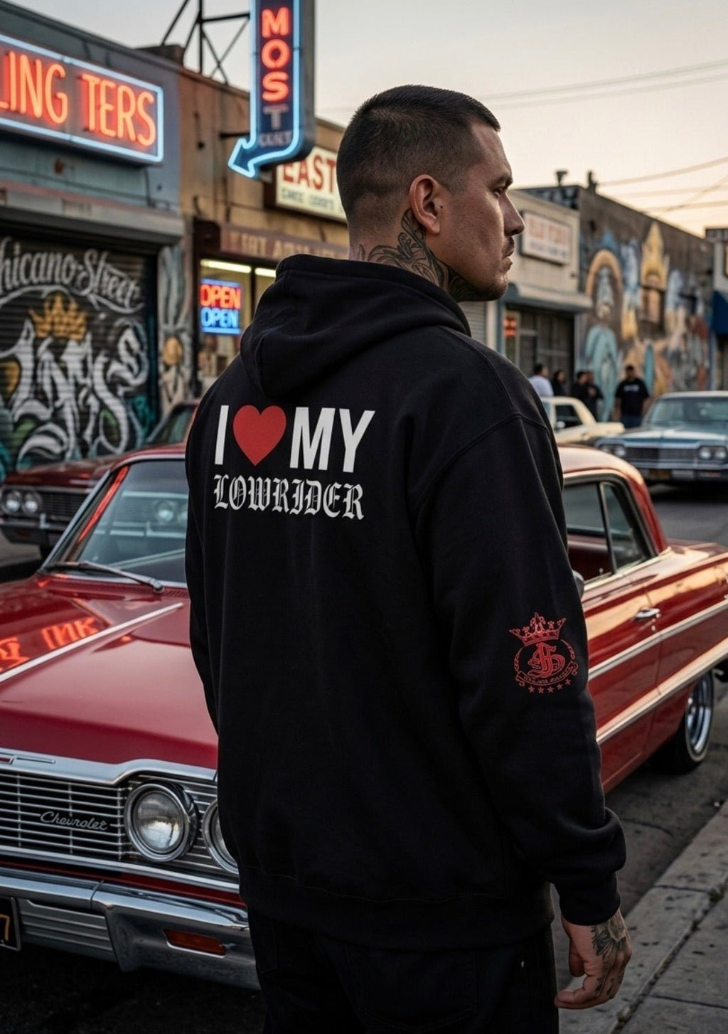 ’49 Fleetline — I Love My Lowrider Zip-Up Hoodie - MOB 247 Lifestyle