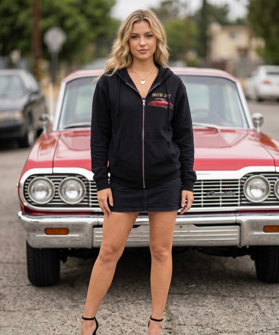 ’49 Fleetline — I Love My Lowrider Zip-Up Hoodie - MOB 247 Lifestyle