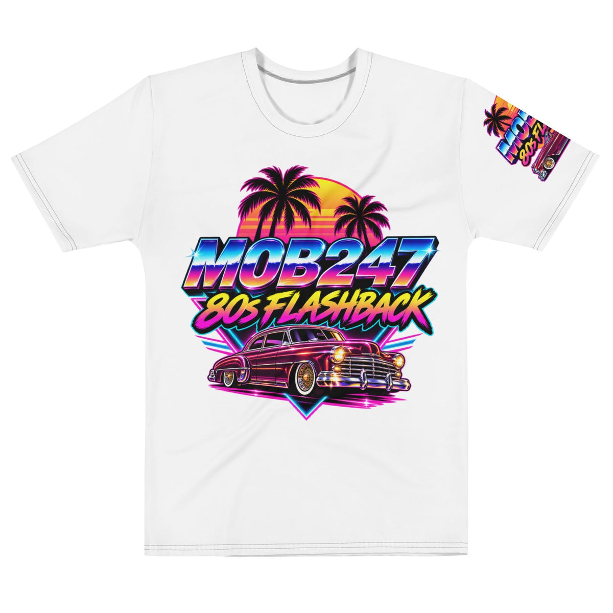 80s flashback Lowrider all over t-shirt - MOB 247 Lifestyle