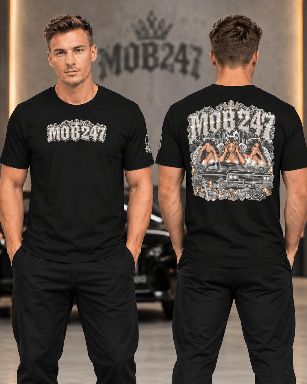 Angelic Mob 247 tee - MOB 247 Lifestyle