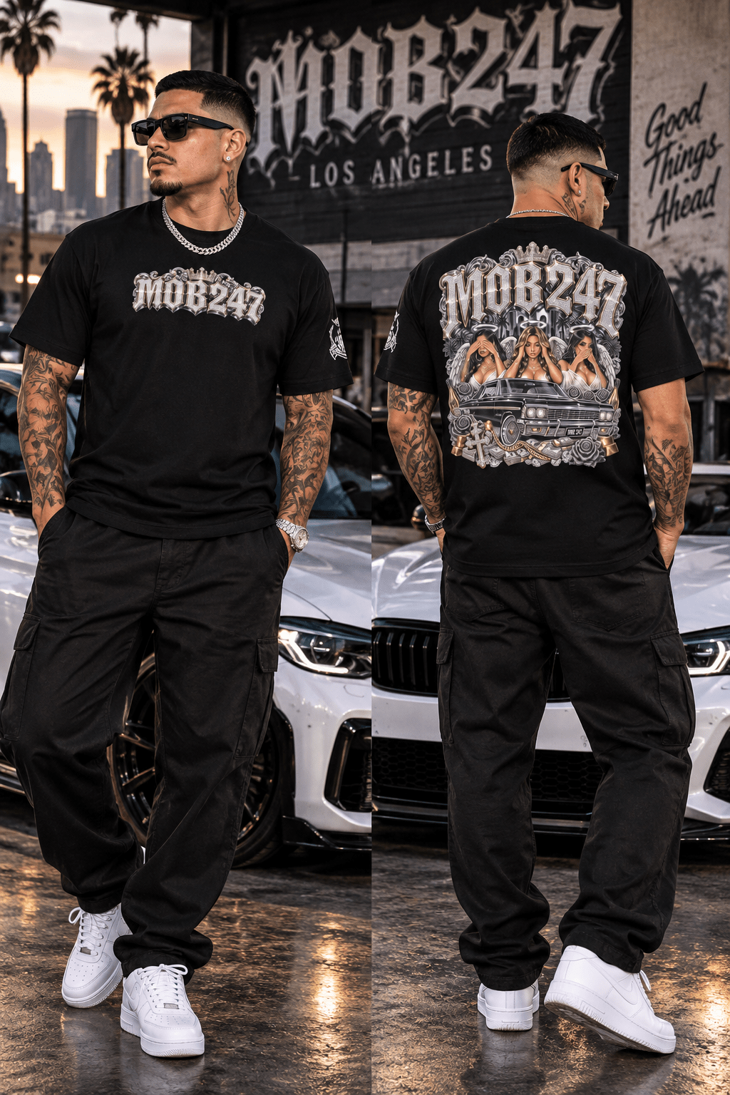 Angelic Mob 247 tee - MOB 247 Lifestyle