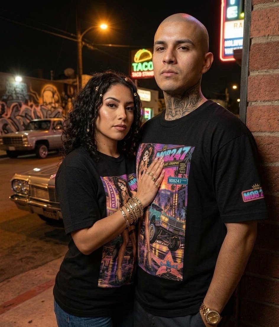 Aztec 80’s flashback lowrider tee - MOB 247 Lifestyle