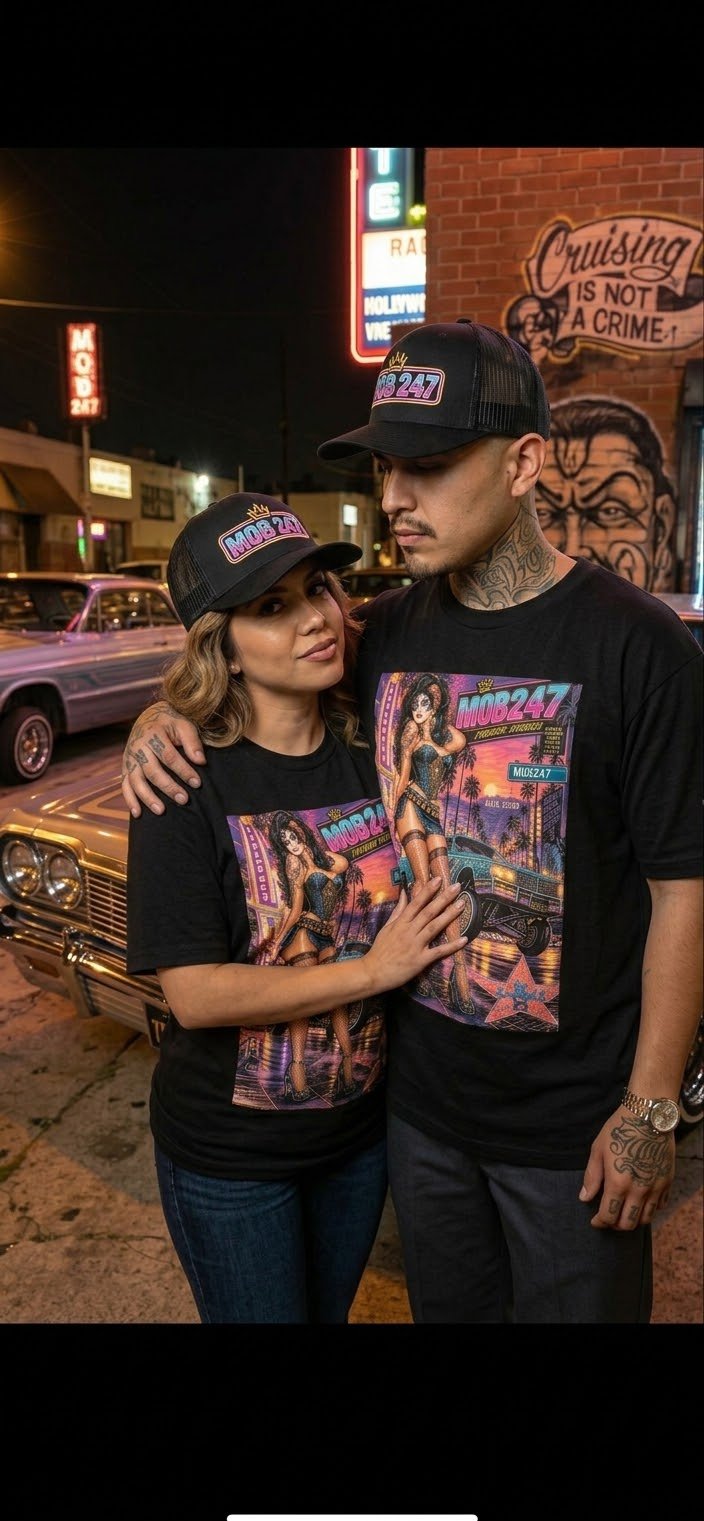 Aztec 80’s flashback lowrider tee - MOB 247 Lifestyle