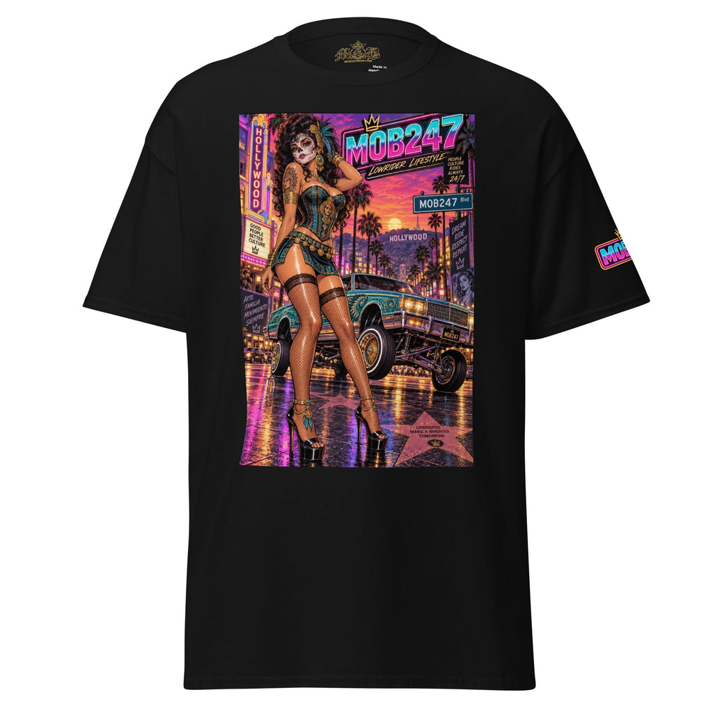Aztec 80’s flashback lowrider tee - MOB 247 Lifestyle