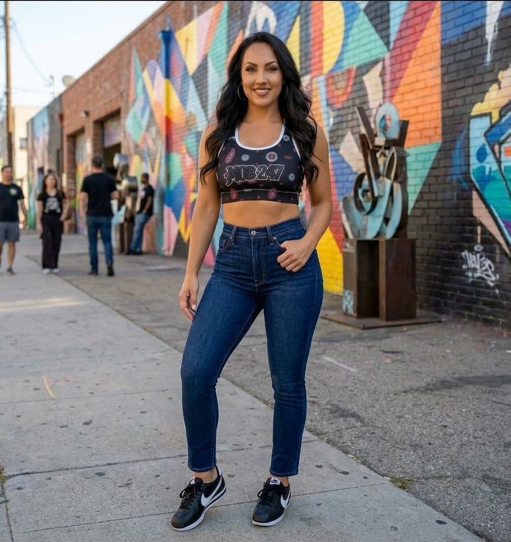 Black Bandana Padded Sports Bra - MOB 247 Lifestyle