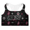 Black Bandana Padded Sports Bra - MOB 247 Lifestyle
