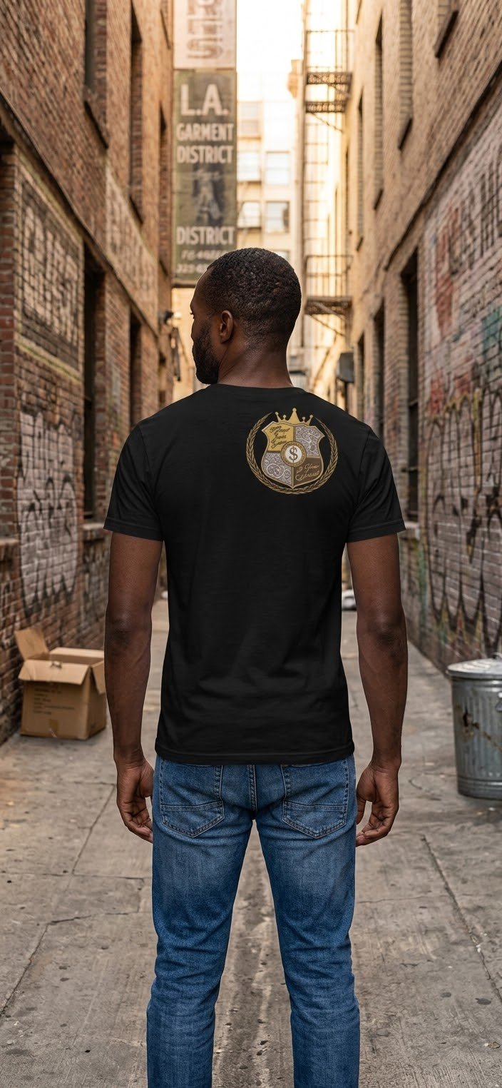 BLACK OG SCRIPT tee - MOB 247 Lifestyle