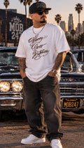 BROWN OG SCRIPT tee - MOB 247 Lifestyle