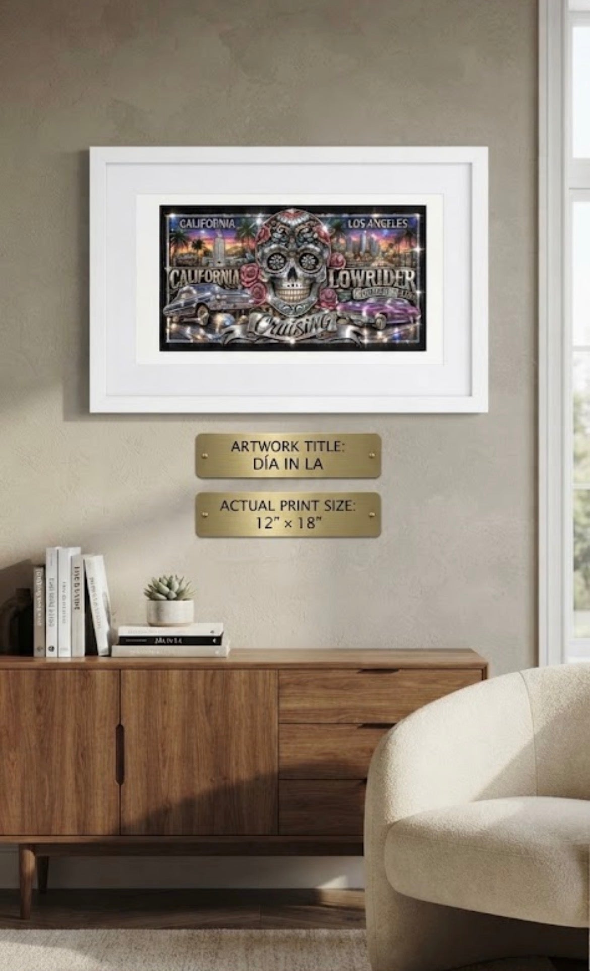 DÍA IN LA Framed poster - MOB 247 Lifestyle