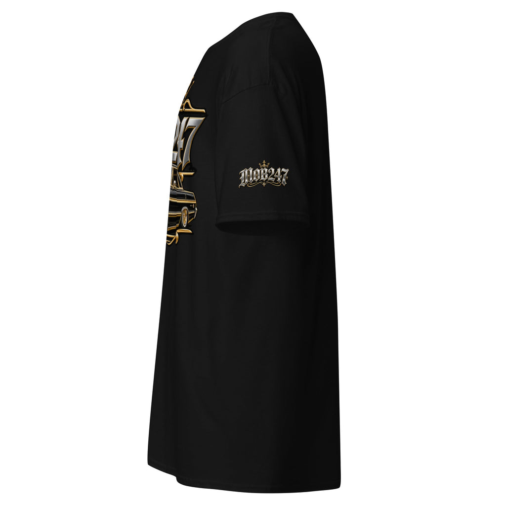 Gold Crown Lowrider Black Graphic Tee - MOB 247 Lifestyle