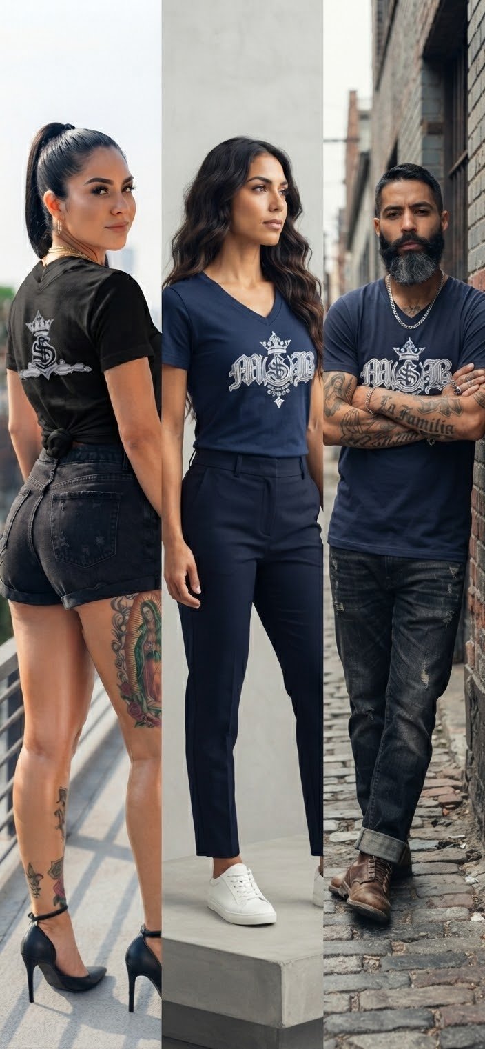 GREY OG LOGO Short Sleeve V-Neck - MOB 247 Lifestyle