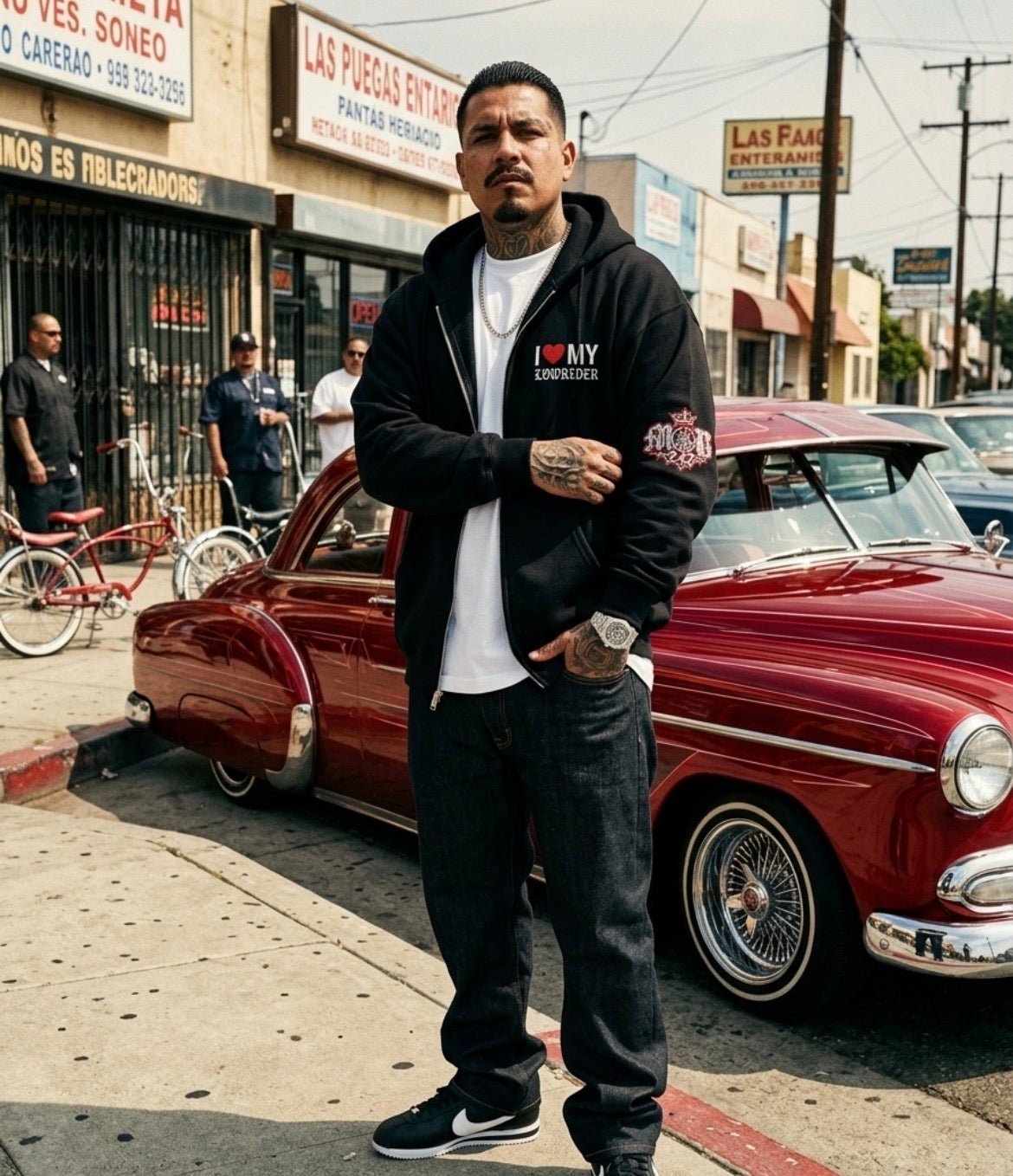 I Love My Lowrider — ’49 Fleetline Zip-Up Hoodie - MOB 247 Lifestyle