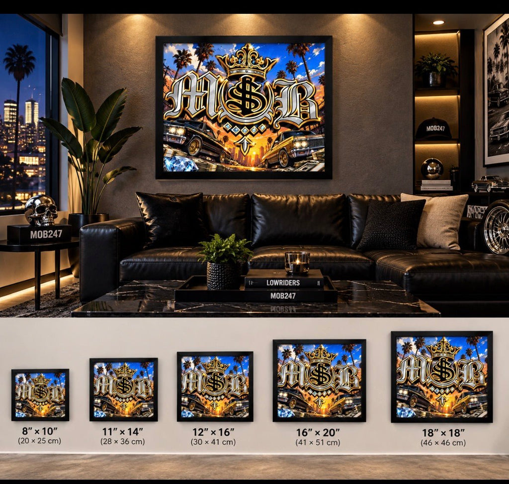 JUMPING Framed poster - MOB 247 Lifestyle