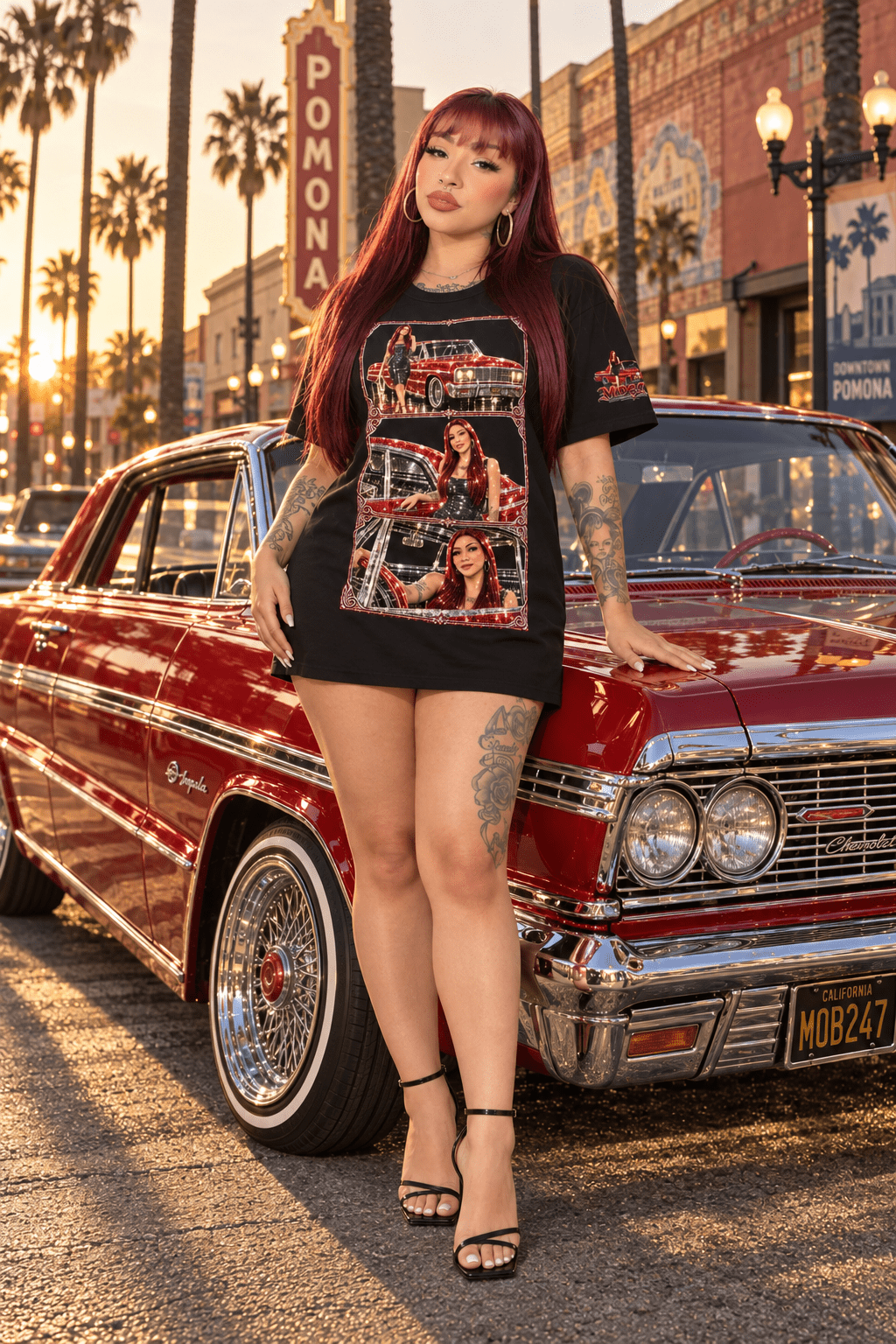 La Brown Eyes Pomona Lowrider Tee - MOB 247 Lifestyle