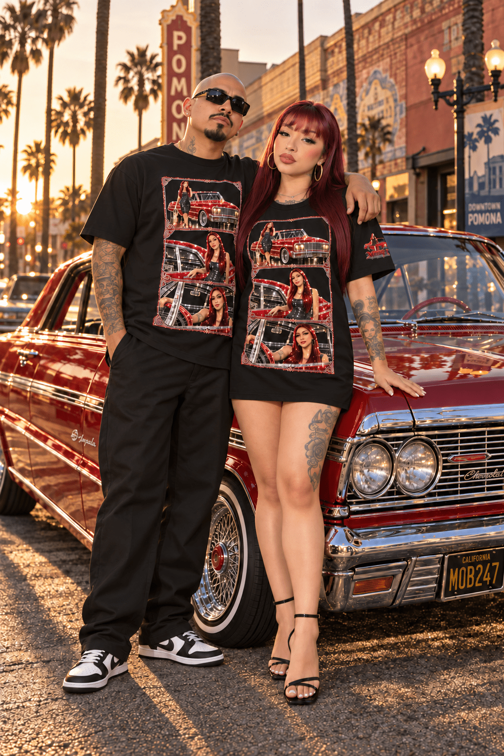 La Brown Eyes Pomona Lowrider Tee - MOB 247 Lifestyle