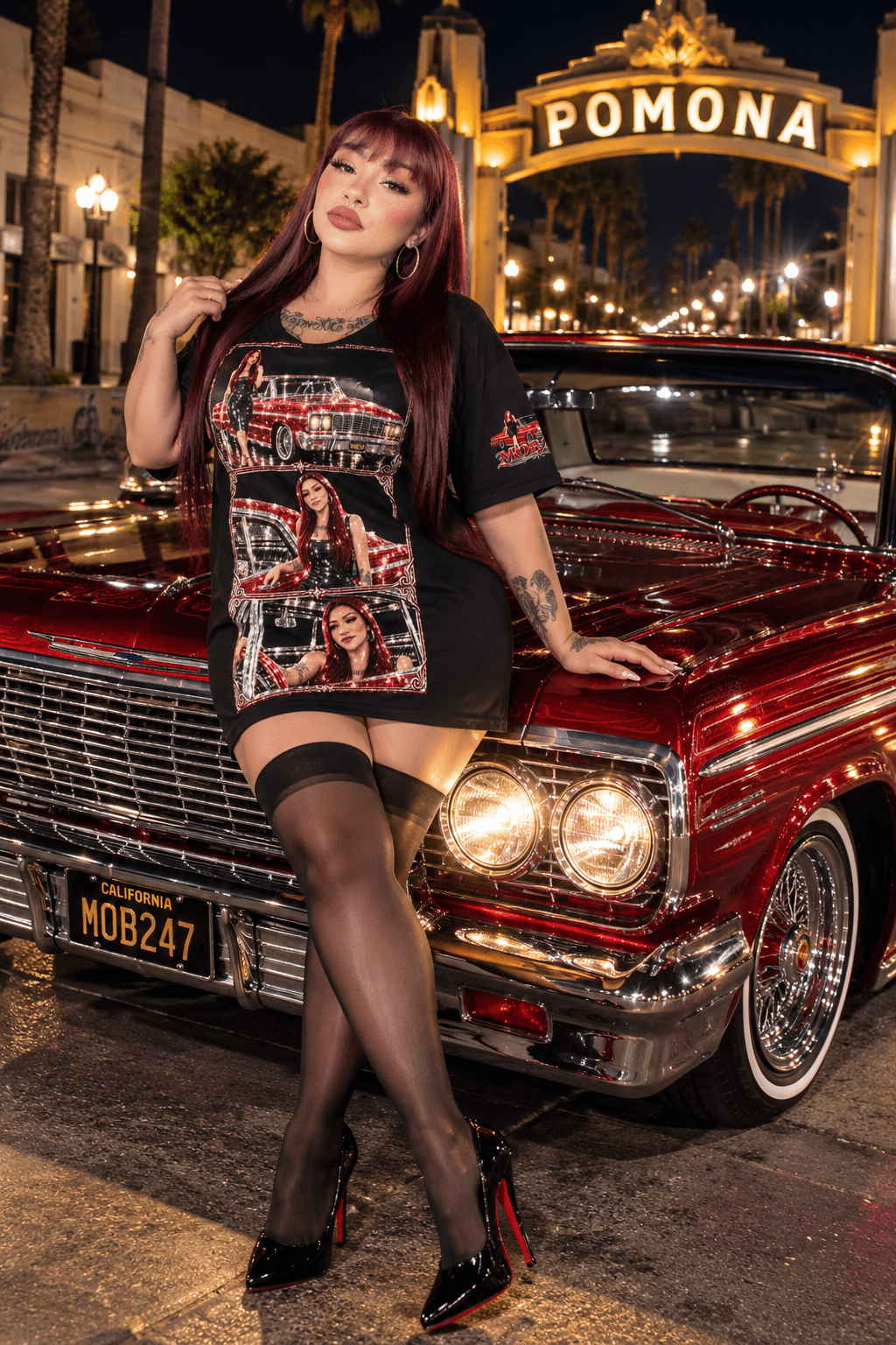 La Brown Eyes Pomona Lowrider Tee - MOB 247 Lifestyle