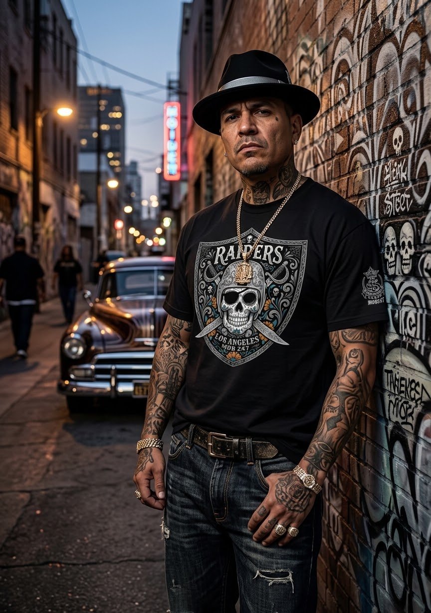 LA Day of the dead tee - MOB 247 Lifestyle