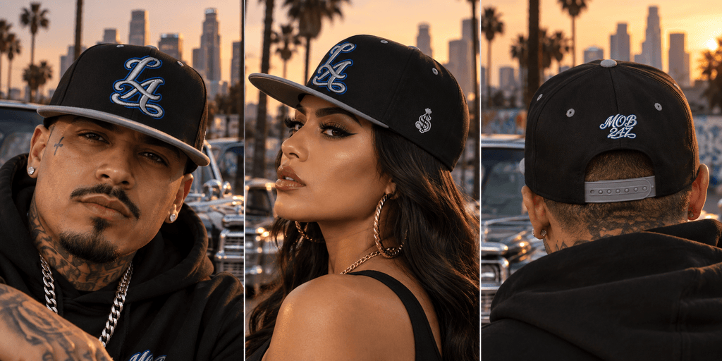 LA MOB 247 Flat Bill Cap - MOB 247 Lifestyle