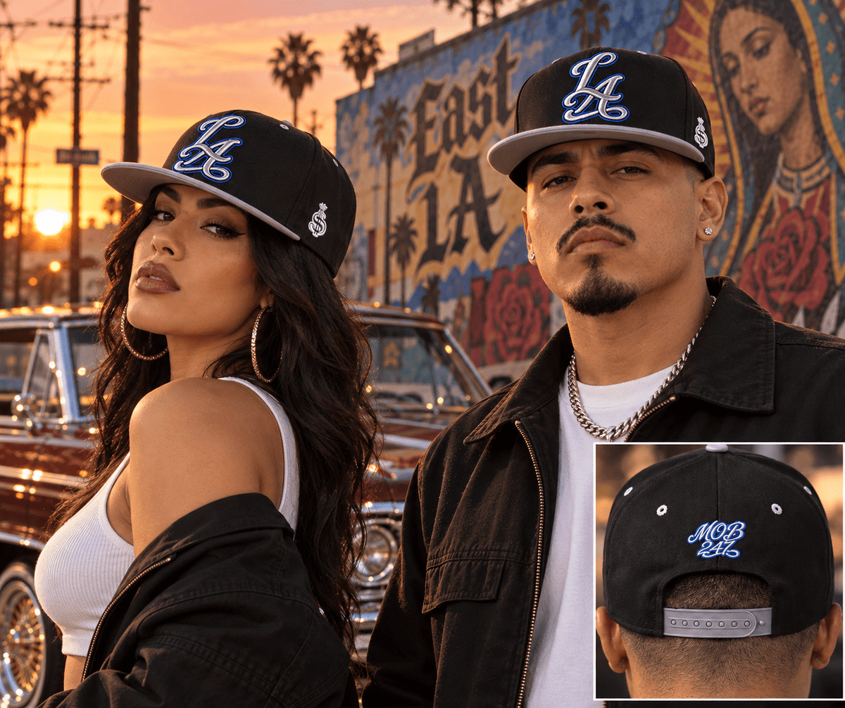 LA MOB 247 Flat Bill Cap - MOB 247 Lifestyle