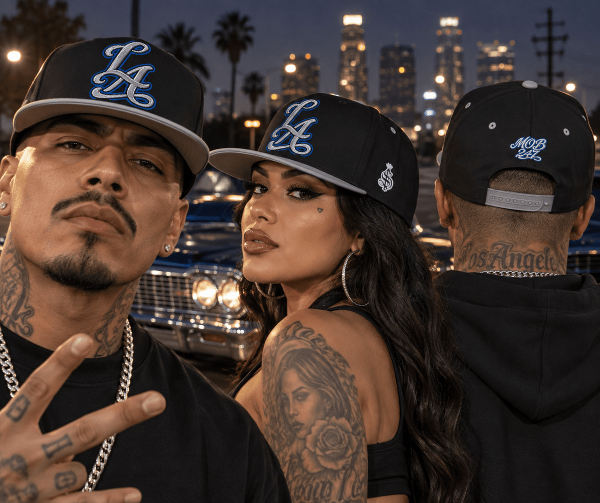 LA MOB 247 Flat Bill Cap - MOB 247 Lifestyle