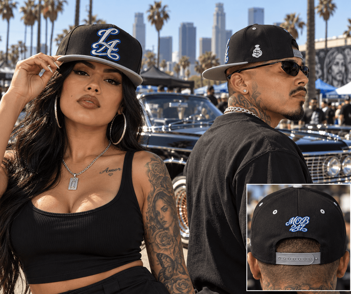 LA MOB 247 Flat Bill Cap - MOB 247 Lifestyle