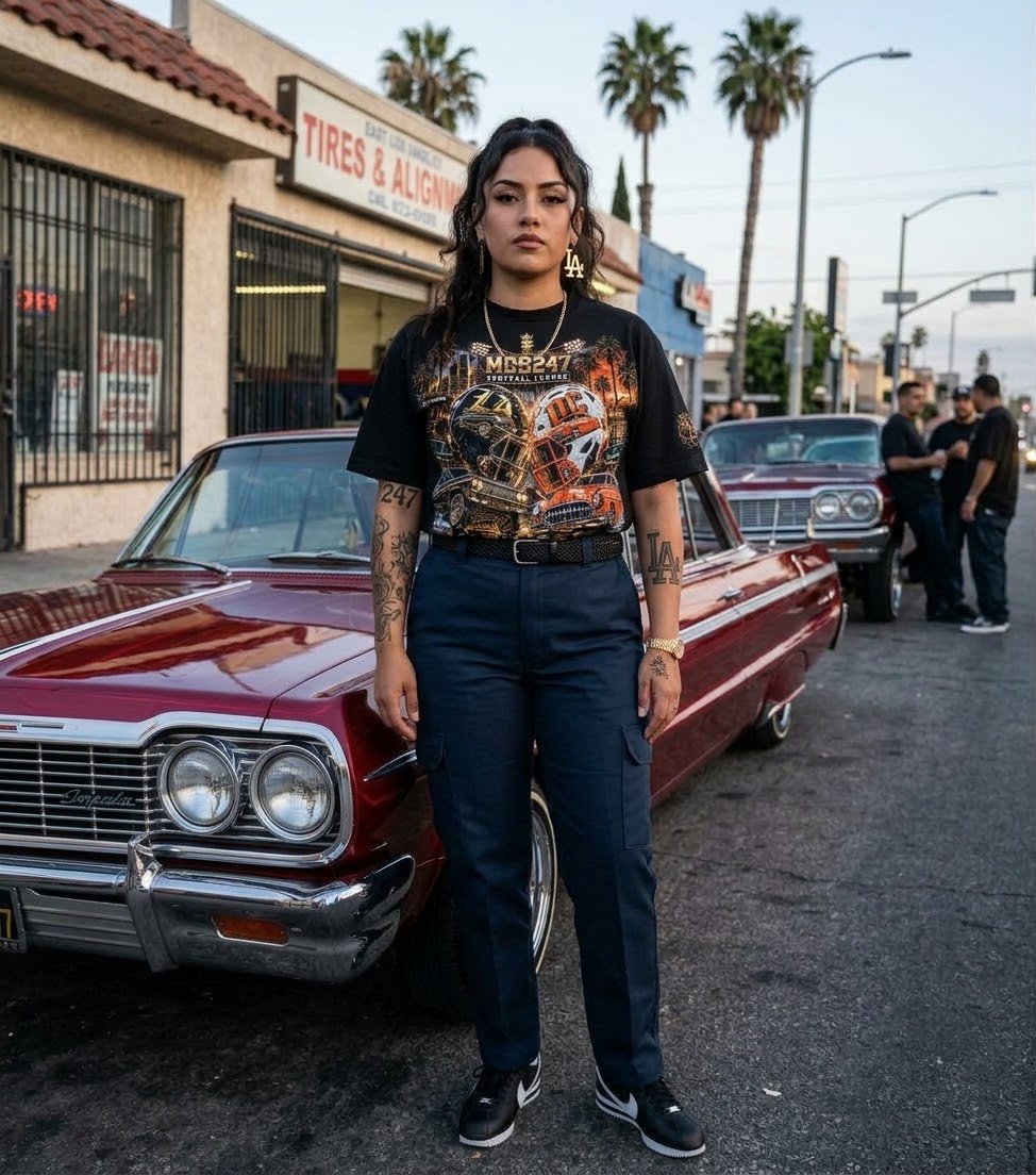 LA Riders vs OC Bombs Football Tee - MOB 247 Lifestyle