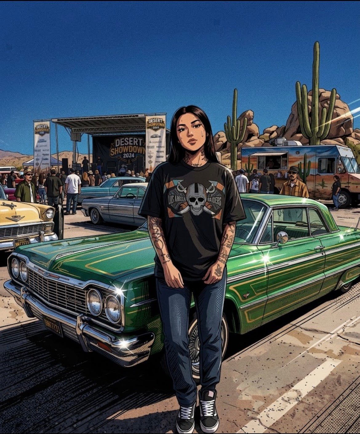 Los Angeles dia de Los Raiders tee - MOB 247 Lifestyle
