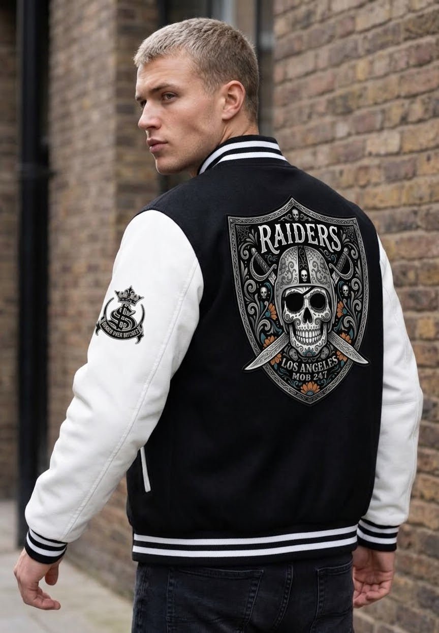 Los Raiders Heavyweight letterman jacket - MOB 247 Lifestyle
