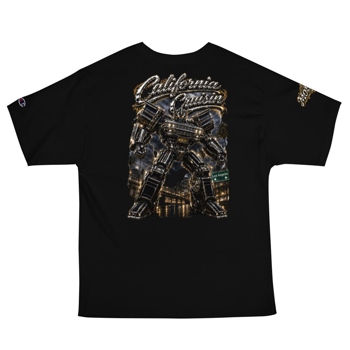 Men's Champion/ MOB 247 Machine T-Shirt - MOB 247 Lifestyle