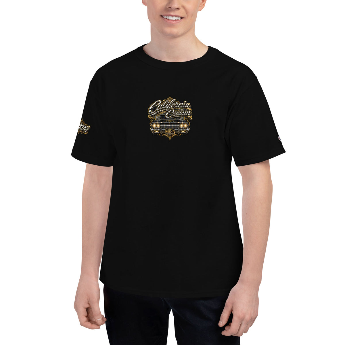 Men's Champion/ MOB 247 Machine T-Shirt - MOB 247 Lifestyle