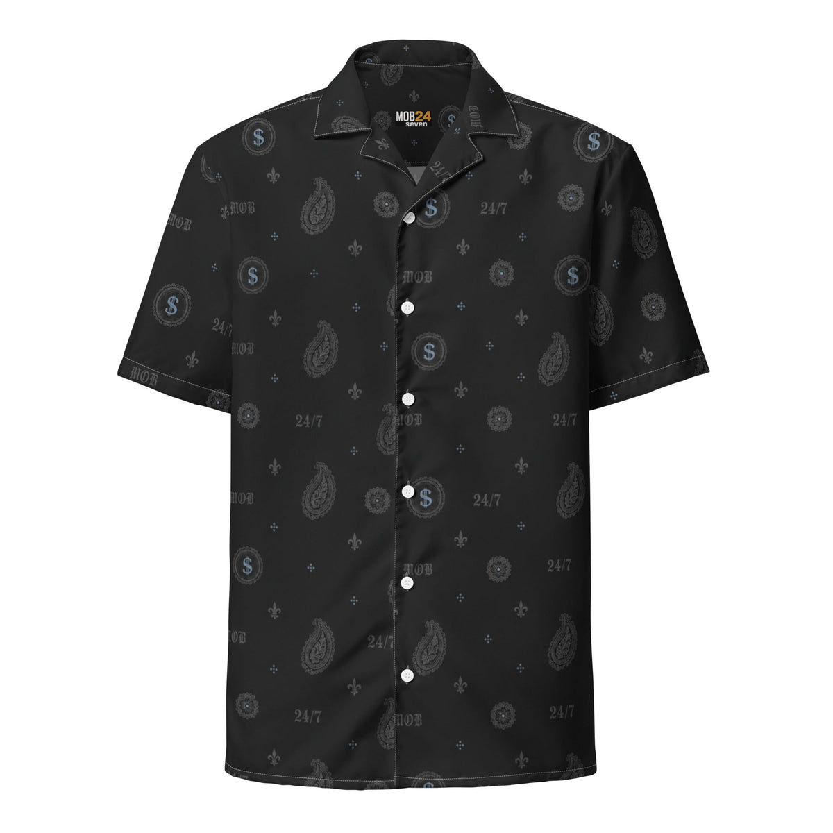 MOB 247 BANDANA BUTTON DOWN SHIRT - MOB 247 Lifestyle