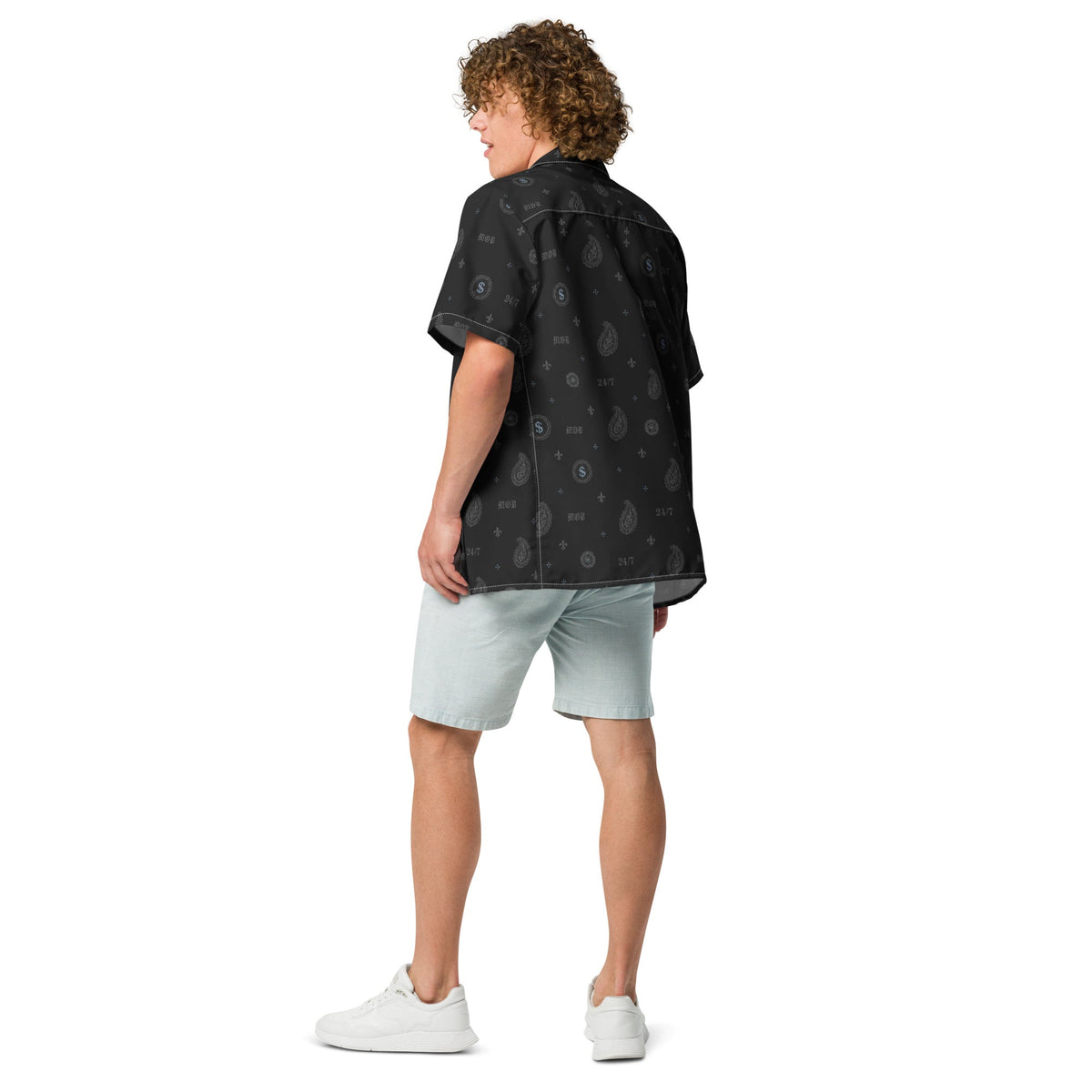 MOB 247 BANDANA BUTTON DOWN SHIRT - MOB 247 Lifestyle