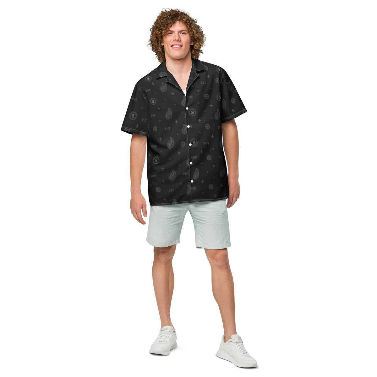 MOB 247 BANDANA BUTTON DOWN SHIRT - MOB 247 Lifestyle
