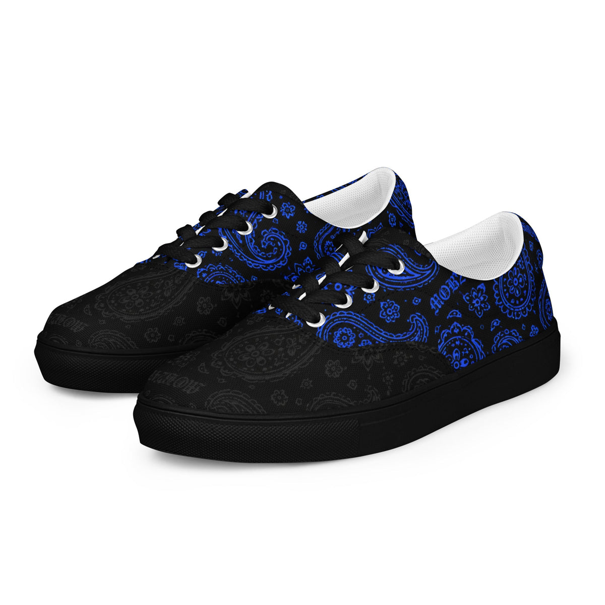 MOB 247 Men’s black & blue OG canvas shoes - MOB 247 Lifestyle