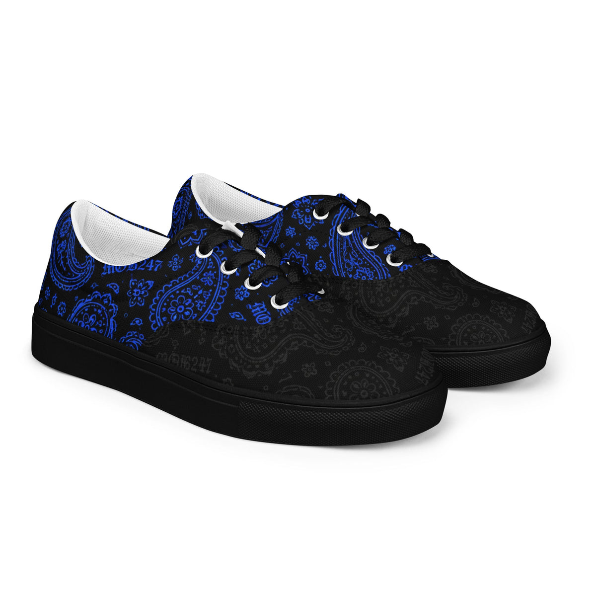 MOB 247 Men’s black & blue OG canvas shoes - MOB 247 Lifestyle
