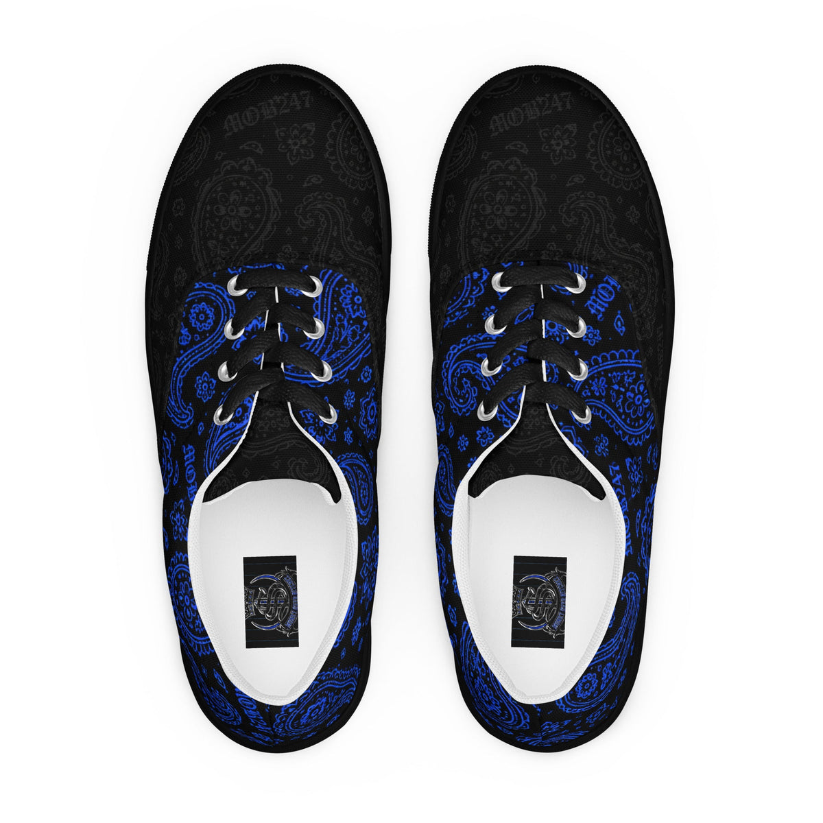 MOB 247 Men’s black & blue OG canvas shoes - MOB 247 Lifestyle