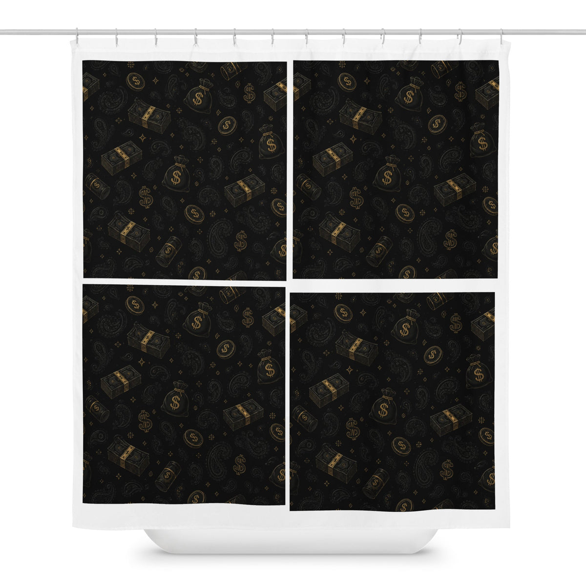 MOB 247 Money Paisley Shower curtain - MOB 247 Lifestyle
