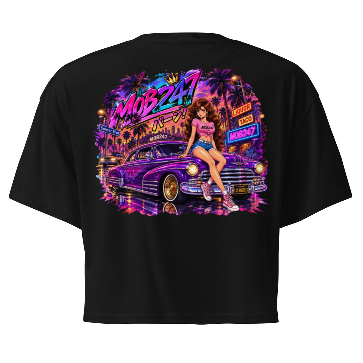 MOB247 80s Flashback Crop Top - MOB 247 Lifestyle