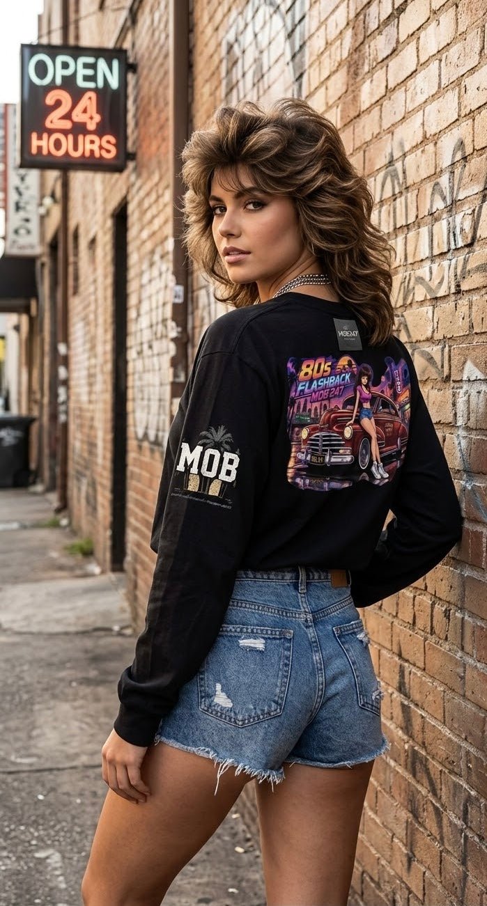 MOB247 80’s Flashback Long Sleeve - MOB 247 Lifestyle