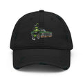 MOB247 Green Chili Lowrider Distressed Dad Hat - MOB 247 Lifestyle