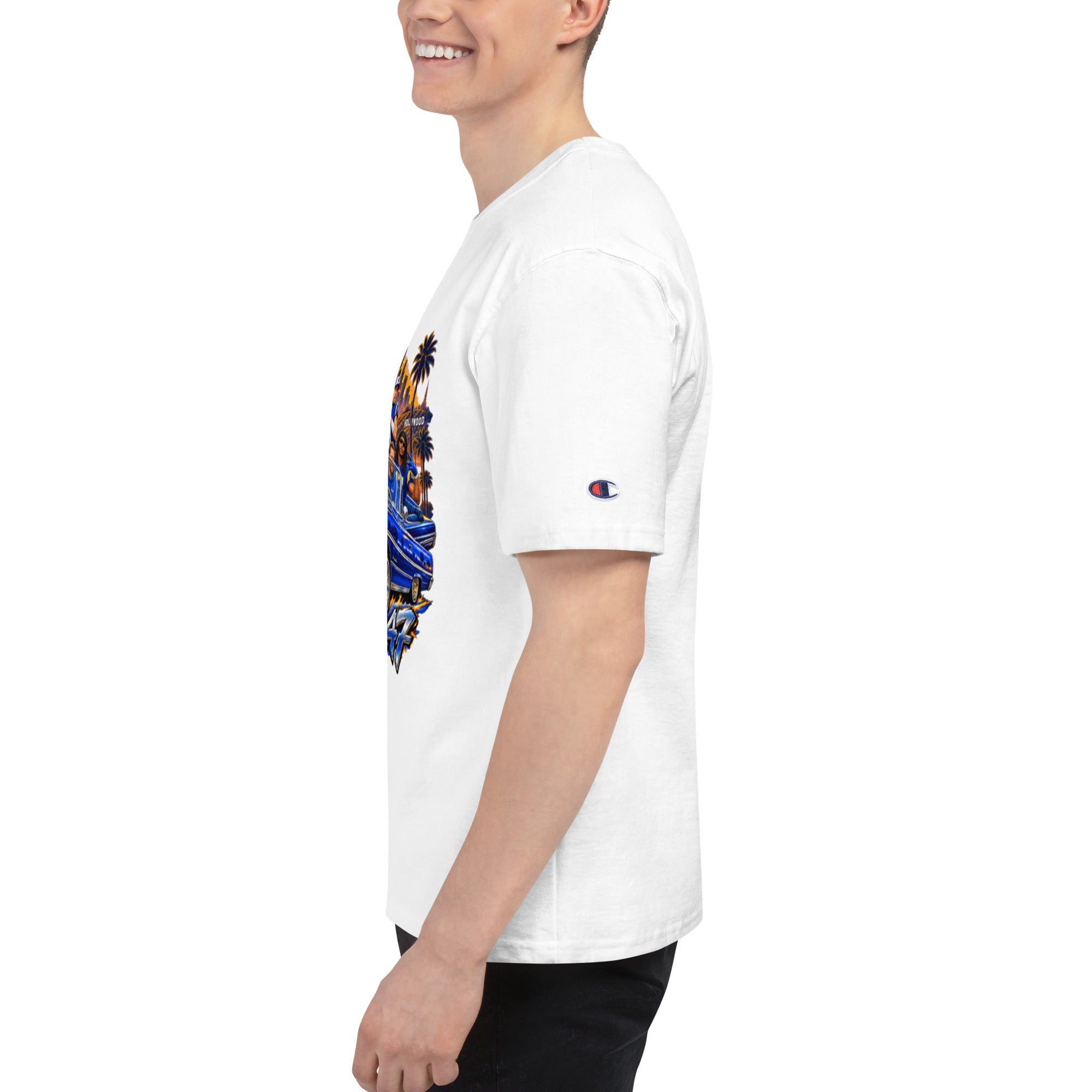 MOB247 LA Mob Squad Champion T\-Shirt - MOB 247 Lifestyle