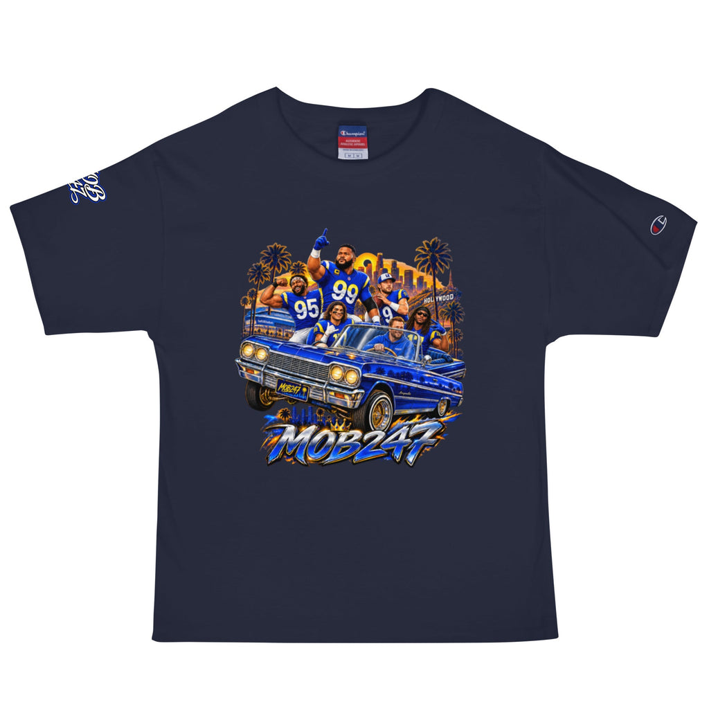 MOB247 LA Mob Squad Champion T\-Shirt - MOB 247 Lifestyle