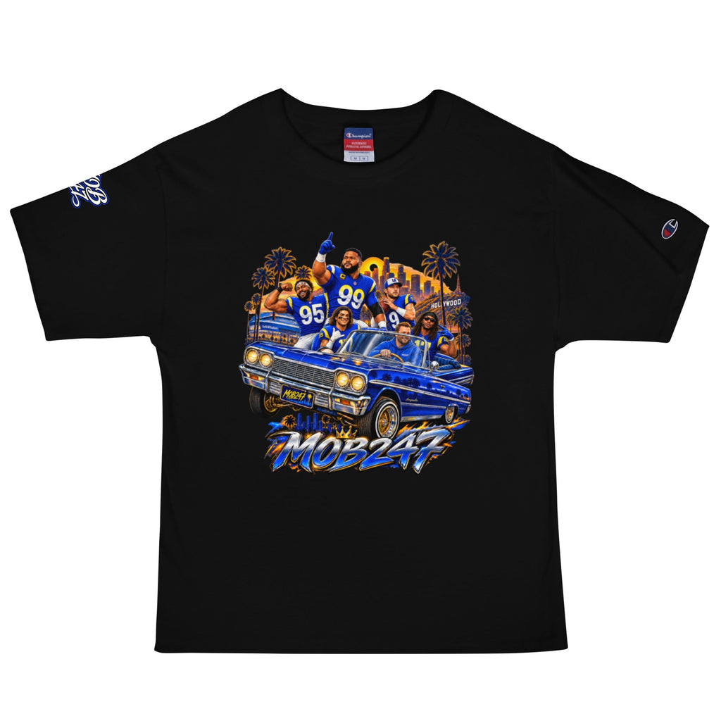 MOB247 LA Mob Squad Champion T\-Shirt - MOB 247 Lifestyle