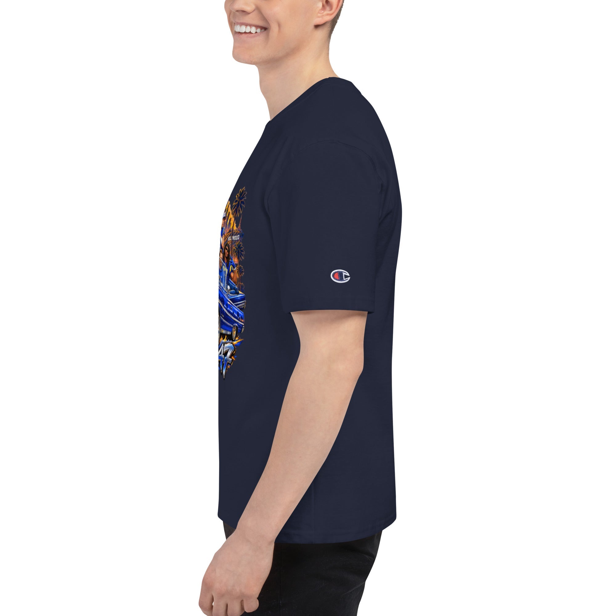 MOB247 LA Mob Squad Champion T\-Shirt - MOB 247 Lifestyle