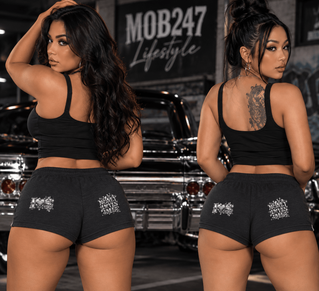 MOB247 Money Loves Me Shorts - MOB 247 Lifestyle