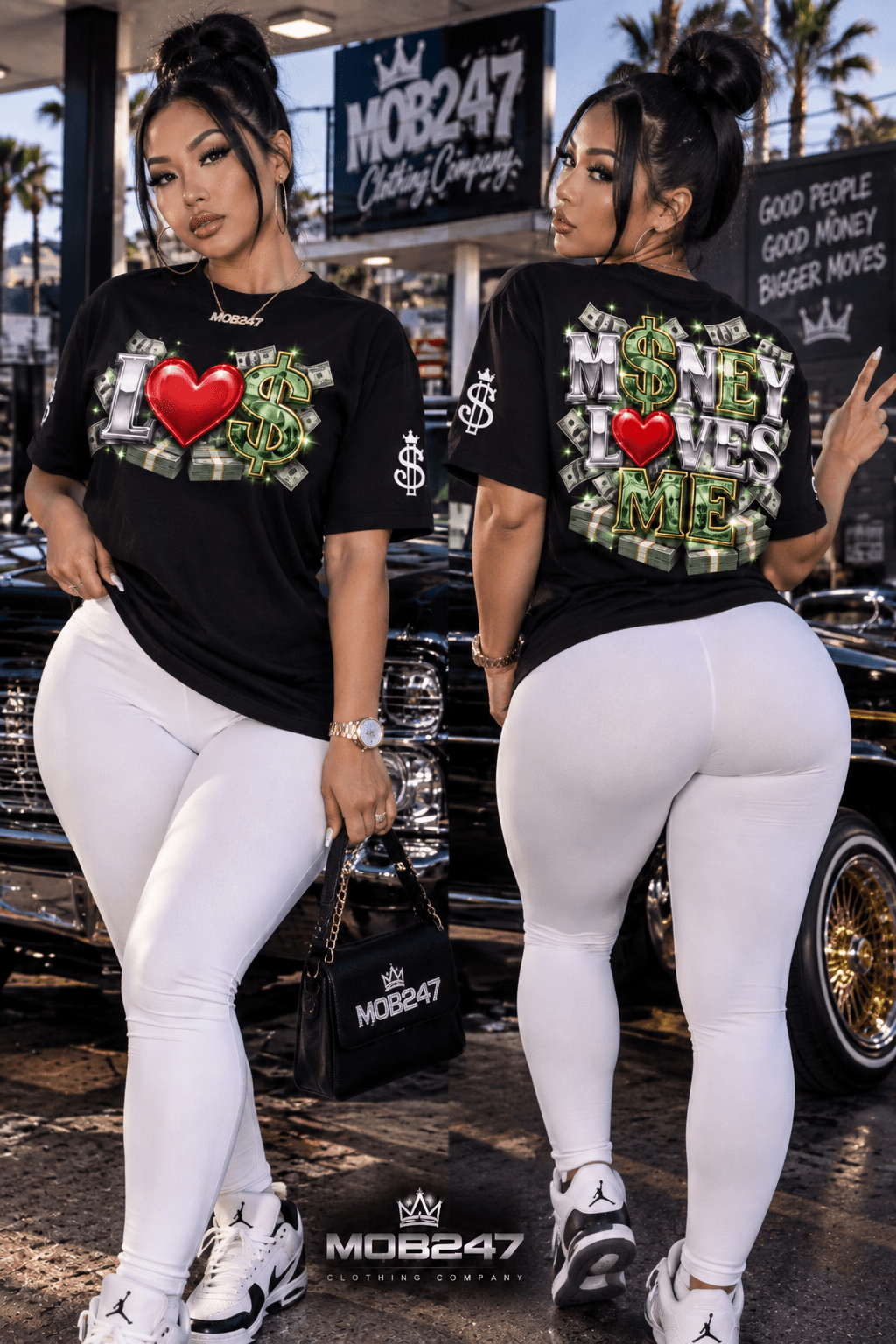 MOB247 Money Loves Me Tee - MOB 247 Lifestyle